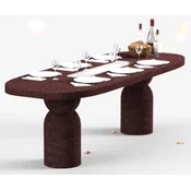 Casa Padrino luxury dining table with bioethanol fireplace 240 x 110 x H. 75 cm - Different Colors - Dining room table - Garden table - Dining room furniture - Garden furniture - Luxury furniture