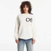 Pulover Off-White Bookish Shared Knit Crew UNISEX Ivory Black L