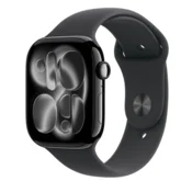 Apple Watch Series 11 GPS 46mm Jet Black Aluminium Case with Black Sport Band - S/M, Izložbeni eksponat