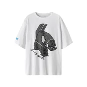 TWO SOON Majica Fortnite azur/črna/bela