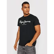 Pepe jeans Majice s kratkimi rokavi ORIGINAL STRETCH Črna