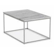 Klubska mizica Concept 55 145 (Sivi marmor + Srebrna) Srebrna, Sivi marmor, 45x60x90cm, Marmor, Kotna