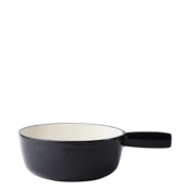 Črno emajliran litoželezni lonec za fondue o 22 cm — Jupiter Lunasol - 601295