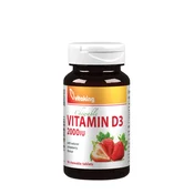 Vitaking - Vitamin D3 2000 IU, jagoda, 90 pastil