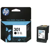 HP 301 originalna črnilna kartuša, črna, standardna zmogljivost 3 ml, do 190 strani, 1 kos