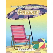 Easy Adult Color By Numbers Coloring Book of Summer