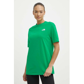 Pamucna majica The North Face W S/S Essential Oversize Tee za žene, boja: zelena, NF0A87NQPO81