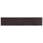Vidaxl Preproga pravokotna temno rjava 60x300 cm bambus