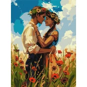 Ideyka Slikanje po številkah – Zaljubljeni par art_selena_ua 30 x 40 cm