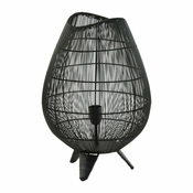Črna namizna svetilka (višina 47 cm) Yumi - Light & Living