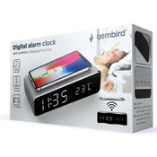 GEMBIRD DAC-WPC-01-S Gembird Digitalni sat + alarm sa bezicnim punjenjem telefona, Silver
