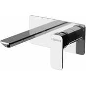 Skrita pipa za umivalnik SPY, kromasta - Kromasta - 72 - Medenina - Skrita - Okrogla - Sapho - SPY - 220x100 mm - Ročica