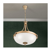 ORION Tradicionalna Rocca viseca svjetiljka, 44 cm - Dnevni boravak/blagovaonica - Anticki - bronca, bijela - Metal