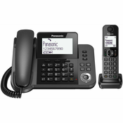 Fiksni telefon Panasonic KX-TGF310 Bijela Crna Siva