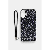 shumee Ovitek Karl Lagerfeld Zebra z vrvico - iPhone 16 Plus (vijoličen)