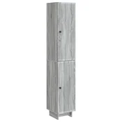 vidaXL Set omar 2 pcs Siva Sonoma 34,5 x 33 x 90 cm Inženirski les