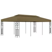 Sjenica 6 x 3 m smede-siva 180 g/m2