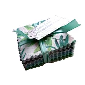Dekorativne mini tkanine za patchwork tehniko 140 kosov - zelene