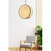 Opviq Luster Big Drum Hazeran, 35x9cm, Krem-crni
