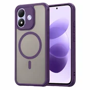 Hibridni ovitek HaloFrost II MagSafe za Xiaomi Redmi Note 17 4G/5G - purple