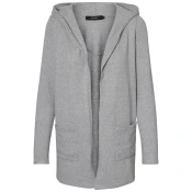 VERO MODA Pletena jopa DOFFY, siva
