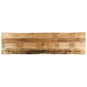 Vidaxl Mizna plošča z naravnim robom 160x40x3,8cm trden robusten mango