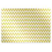 Decormat Podloga za stol Yellow zigzags 120x90 cm 15 cm
