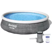 BESTWAY Bazen Fast Set s ratanom 396*84 cm