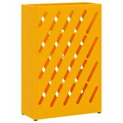 Vidaxl Stojalo za dežnik gorčično rumena 28 x 12 x 41 cm Jeklo