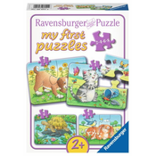Ravensburger Moja prva sestavljanka Hišni ljubljenčki 4v1 (2,4,6,8 kosov)