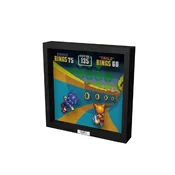 3D stenska dekoracija Pixel Frame - Sonic Bonus Stage - 23 × 23 cm