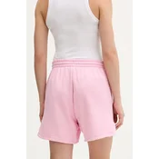 Kratke hlace adidas 3 Stripes Studio Fleece Loose Shorts True Pink S