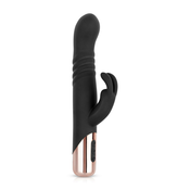 Rosy Gold - Rabbit Vibrator with thrusting function - Black