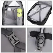 NCC-15-KLB012 Gembird Ranac poslovni Sivi za laptop 15,6inc 41x30x15cm USB konektor