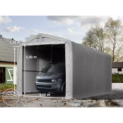 Garažni šotor 4x8 z vrati 3,5x3,5 m - PVC 550 g/m2