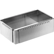 Adjustable rectangular pastry frame, stainless steel, 21x11-40x21 cm -