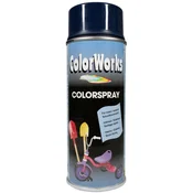 Sintetične RAL barve v spreju 400ml COLORSPRAY ColorWorks - RAL 5011 jekleno modra