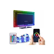 Solight WM58 - LED RGB Traka za TV LED/6W/5V Wi-Fi Tuya + daljinski upravljac