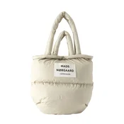MADS NORGAARD COPENHAGEN Nakupovalna torba greige / črna / bela