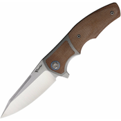 Reate Knives Mini Crossroad Framelock Brown