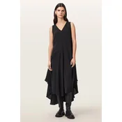 AllSaints asimetrična obleka viskozna SYBIL