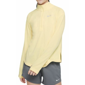 Majica kratkih rukava za djevojcice Nike Dri-Fit Long Sleeve Running Top - citron tint/reflective silver
