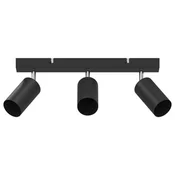 Stropni reflektor s reflektorima Crna 38 x 6 x 16 cm Metal