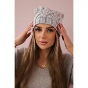 Kesi Cap with fleece Sonia K201 dark gray