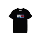 TOMMY HILFIGER Majica svetlo modra / rdeča / črna / bela