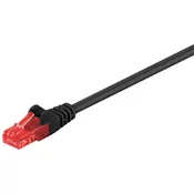 Goobay U/UTP CAT6 2m črn/rdeč mrežni priključni patch kabel