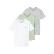 AllSaints Majica TONIC  svetlo siva / pastelno zelena / bela