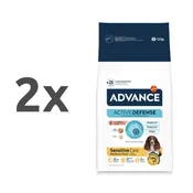 Advance Adult Medium/Maxi Sensitive - losos in riž 2 x 12 kg