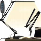 Izoksis USB 80 LED gibljiva namizna svetilka na podstavku črna
