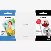 CANON mobilni foto-printer, ZINK, ZOEMINI 2 WiFi, 317x500 dpi, biserno bijela, + paket foto-papira 5452C007
